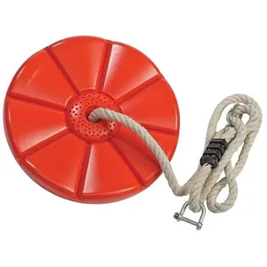 KBT - Disque de balancoire rouge en plastique pour tyrolienneVendu parcdiscount