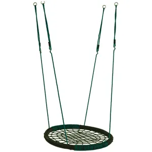 AXI Balançoire Nid d'Oiseau Enfant 100 cm Balançoire ronde VERT pour le jardin pas cher
