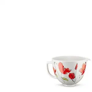 KitchenAid BOL MÉLANGEUR EN CÉRAMIQUE 4,7 L - COQUELICOT