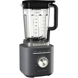 KitchenAid 5KSB2073EDG Pure Power Blender, Mixeur Puissant avec Bol 2L sans BPA, 10 Vitesses et Programmes Automatiques, Gris Mat