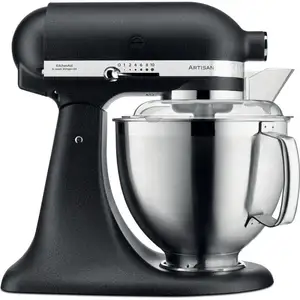 Comparateur de prix : Robot pâtissier Kitchenaid artisan premium noir truffe 4,8L - 5KSM185PSEBK