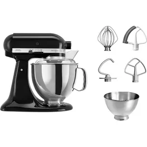 Comparateur de prix : Robot artisan noir 5KSM175PS avec accessoires supplémentaires Kitchenaid