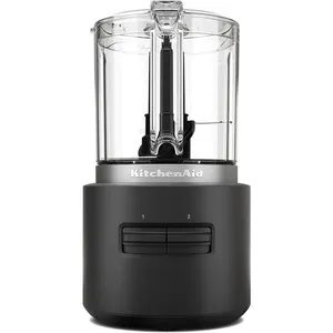 Comparateur de prix : Hachoir sans fil KITCHENAID 5KFCR500BM - Noir - Compact - 2 vitesses + pulse