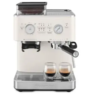 KitchenAid MACHINE A CAFE SEMI AUTO AVEC BROYEUR Porcelaine 5KES6551EP pas cher