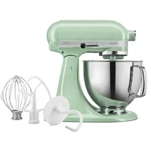 Comparateur de prix : KitchenAid Robot Pâtissier I Artisan I Robot cuisine multifonctions à tête inclinable I Avec 4 accessoires I 4,8L | Pistache