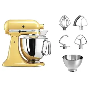 Robot pâtissier KitchenAid Artisan 5KSM175PSEMY 300 W Jaune pastel pas cher
