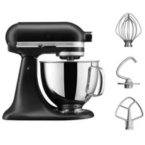 KitchenAid Robot pâtissier KitchenAid Artisan 5KSM125EBM noir mat 4,8L pas cher
