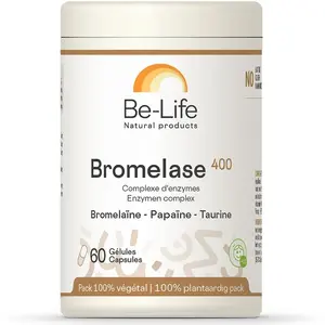Comparateur de prix : Be-Life Bromelase 400 | 60 gélules