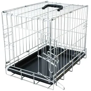 Cage de transport pour chien avec 1 porte tirroir plastic Duvoplus Fer... pas cher