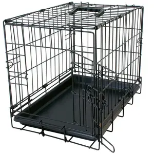 Cage de transport pour chien avec 2 portes tirroir plastic Duvoplus Fer Pliable TU pas cher