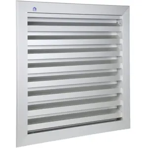 Comparateur de prix : Grille de ventilation 400x300mm aluminium gris - RENSON - 41143