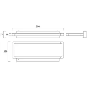 Sylvania, applique murale LED Areum, 60 x 24 cm, blanc, 840, DALI pas cher