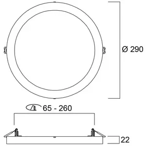 Sylvania Plafonnier LED START 5 en 1, blanc, Ø 29 cm, CCT, à intensité... pas cher
