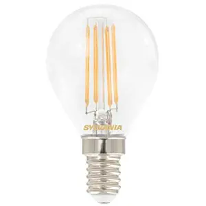 SYLVANIA Ampoules sphériques à filament - blanc chaud 2700 °k 470 15000 heure(s) 4.5 w e14 ampoule sphérique à filament 4.5w 2700°k 470lm e14 1 pièce(s) - sylv