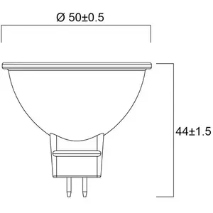Comparateur de prix : Sylvania - Ampoule led 36° GU5,3 840 5W égal à 40W MR16