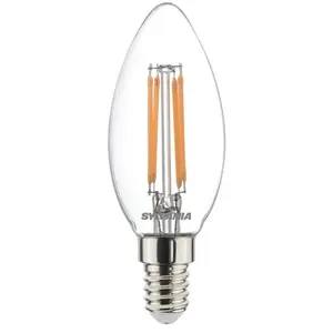 Comparateur de prix : Sylvania Ampoule LED flamme TOLEDO Retro satiné 4,5W 470lm E14 - - 0029536