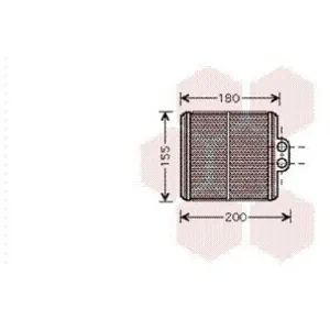 International Radiators Plus Radiateur de chauffage VAN WEZEL 52006093 - Réf. 52006093 pas cher