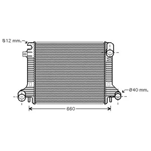 RADIATEUR MB815 / 923/1023/1223 98- 31002206 International Radiators 31002206 pas cher