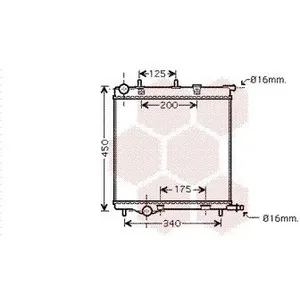 International Radiators Radiateur refroidissement moteur VAN WEZEL 40002289 - Réf. 40002289 pas cher