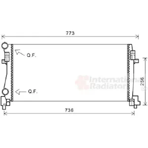 Comparateur de prix : International Radiators Plus Radiateur refroidissement moteur VAN WEZEL 58002340 - Réf. 58002340