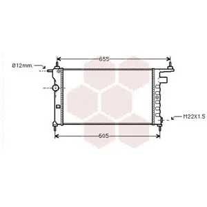 Radiateur refroidissement moteur VAN WEZEL 37002183 - Réf. 37002183