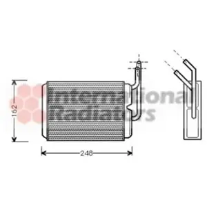 Comparateur de prix : Radiateur de chauffage VAN WEZEL 43006220 - Réf. 43006220