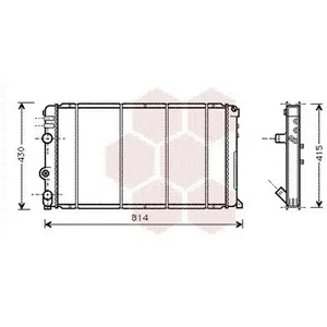 International Radiators Radiateur refroidissement moteur VAN WEZEL 43002263 - Réf. 43002263 pas cher