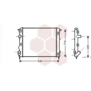 Radiateur refroidissement moteur VAN WEZEL 43002270 - Réf. 43002270 pas cher
