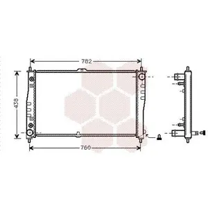 International Radiators VAN WEZEL Radiateur moteur pour KIA: Carnival, Sedona (Ref: 83002019) pas cher