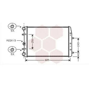 Comparateur de prix : International Radiators Plus Radiateur refroidissement moteur VAN WEZEL 76002008 - Réf. 76002008