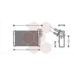 Comparateur de prix : Radiateur de chauffage VAN WEZEL 43006048 - Réf. 43006048