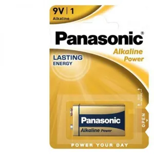 Panasonic Batterie Alkaline Power -9V E-Block - Battery - 9V-Block (6LR61APB/1BP) pas cher