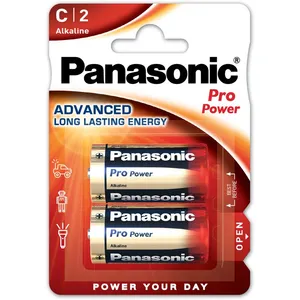 Pack de 2 piles Panasonic Pro Power LR14 Type C pas cher