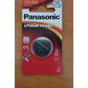 Goobay PANASONIC Lot de 5 Blisters 1 Pile Bouton Lithium Power CR2450 3 V pas cher