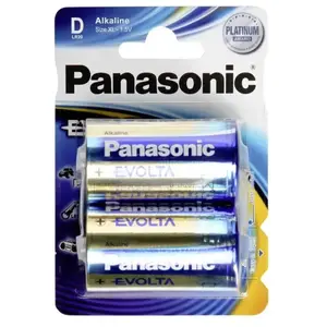 PANASONIC Lot de 2 Blisters de 2 Piles Evolta D Mono LR20-1,5 V pas cher
