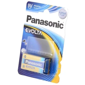 PANASONIC Lot de 6 Blisters de 1 Pile Alcaline Evolta 6LR61 9V pas cher
