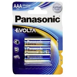 PANASONIC - Piles Alcaline Evolta AAA-LR03 X 4  - BEM'S Pile, batterie  - 150453  pas cher