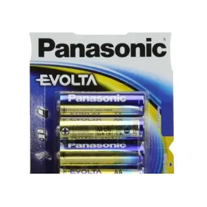 Wentronic PANASONIC Lot de 5 Blisters de 4 Piles Alcaline Evolta AA LR06-1,5 V pas cher