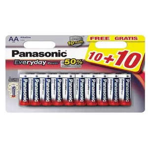 Pack de 10+10 piles Panasonic Everyday Power LR06 AA pas cher