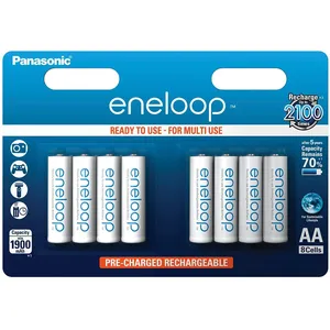 Panasonic OTB ENELOOP - Pile rechargeable LR6 eneloop standard 1900 mAh x8 pas cher