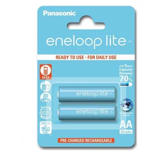 1x2 Panasonic Eneloop Lite Mignon AA 950 mAh pas cher