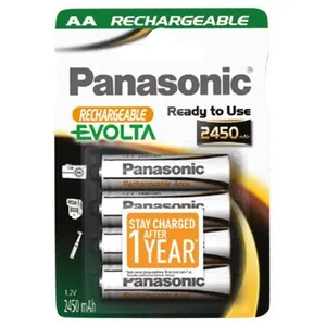 Panasonic Piles Rechargeables Evolta Nimh Mignon Aa 1x4 2450mah pas cher