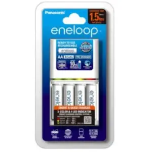 Panasonic Eneloop Chargeur 2h BQ-CC55 + 4 Piles AA-NiMh-1900Ah pas cher