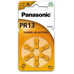 Panasonic® Zinc AIR  Piles Pr13 pour les aides auditives pas cher