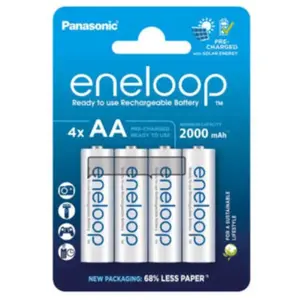 Pile rechargeable Panasonic PILES RECHARGEABLES ENELOOP AA X4 2000 MAH pas cher