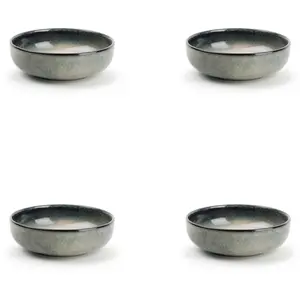 Salt&Pepper Bol 13xH4cm vert/bleu  - Lot de 4
