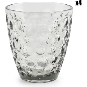 ONA Verre 22cl gris - Lot de 4 pas cher