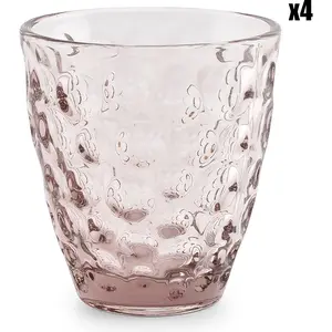ONA Verre 22cl rose - Lot de 4 pas cher