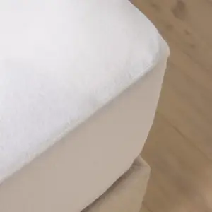 CAMIF Protège matelas absorbant coton bio bonnet de 22cm à 32cm 160 x 200 cm pas cher