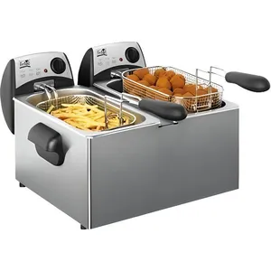 Comparateur de prix : FRITEL International FR 1355 DUO - Friteuse - 6 litres - 4 kWatt - acier inoxydable